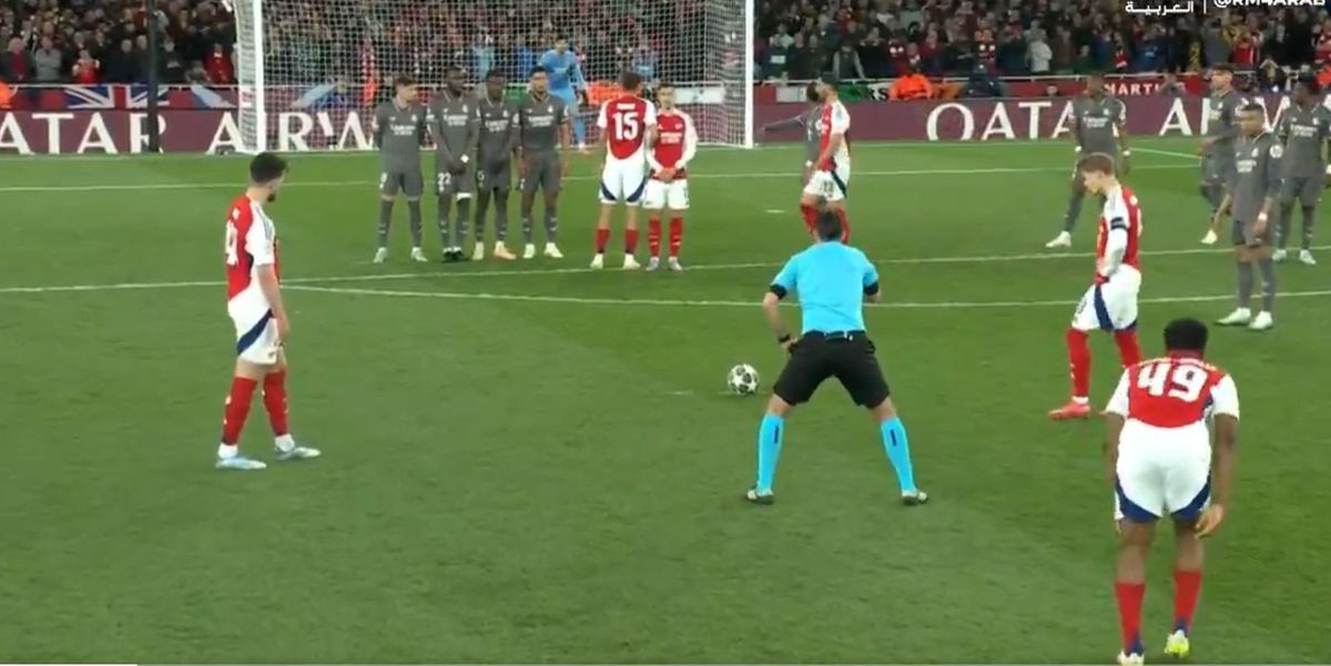 Declan Rice, „dublă” în Arsenal - Real Madrid