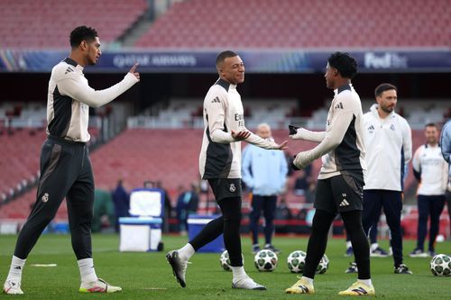 Kylian Mbappe s-a antrenat în ghetele Nike pe care le va inaugura în „sferturile” Champions League pe Emirates / Foto: Gulliver / GettyImages
