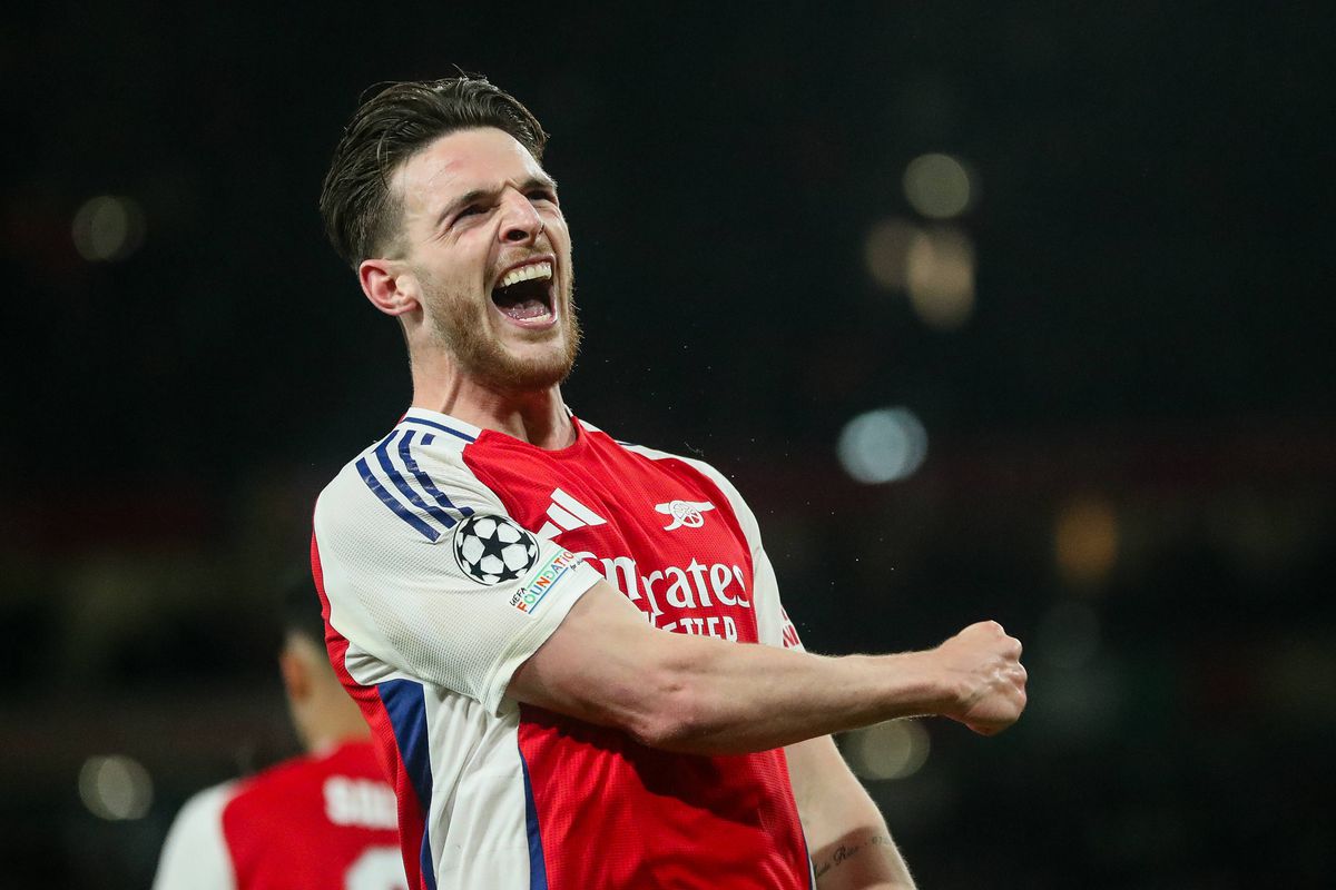 Declan Rice, „dublă” în Arsenal - Real Madrid