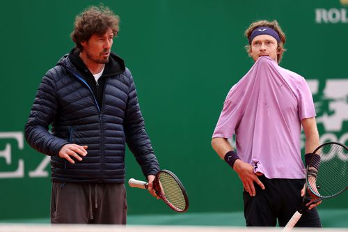 Andrey Rublev și Marat Safin/Foto: Getty Images