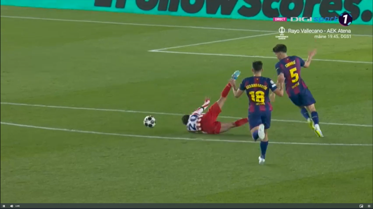 Istvan Kovacs, salvat de VAR în Barcelona - Atletico Madrid, FOTO: captură Digi Sport