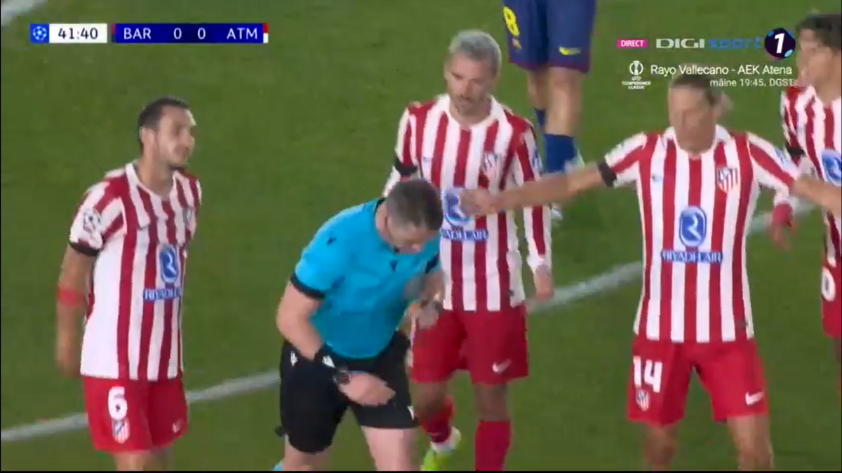 Istvan Kovacs, salvat de VAR în Barcelona - Atletico Madrid