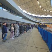 Imagini de la priveghiul lui Mircea Lucescu pe Arena Națională