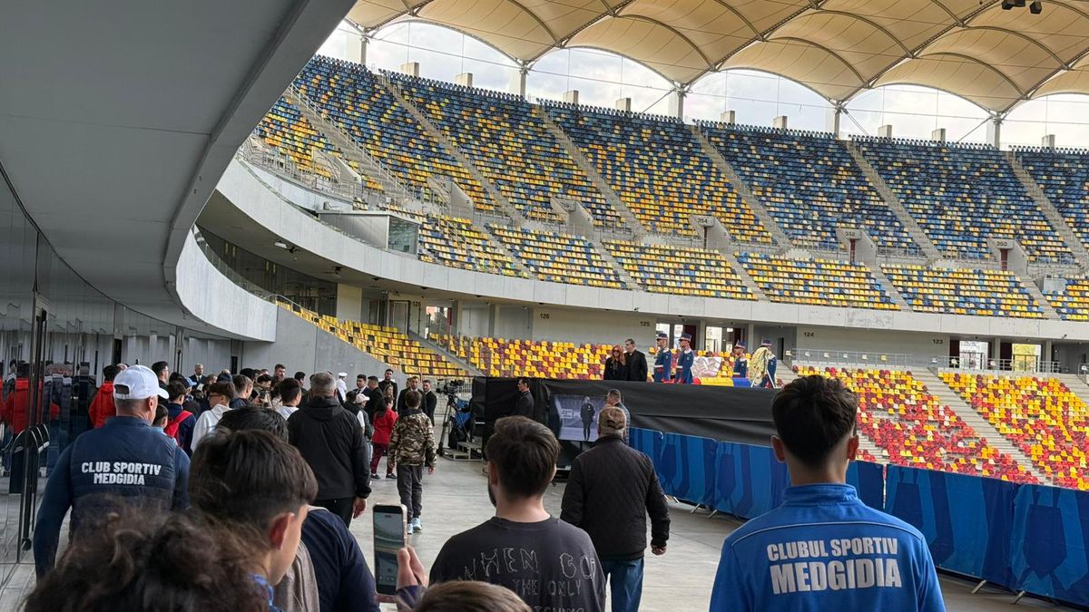 Sicriul lui Mircea Lucescu, depus la Arena Națională