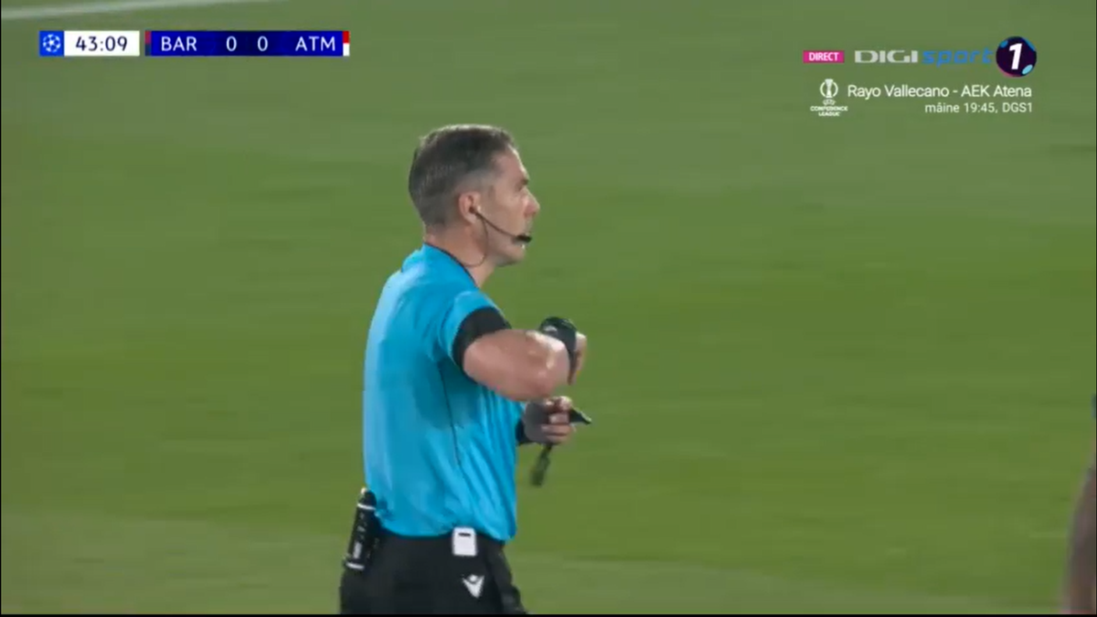 Expertul în arbitraj a dat verdictul, după ce Istvan Kovacs a fost protagonist în Barcelona - Atletico Madrid