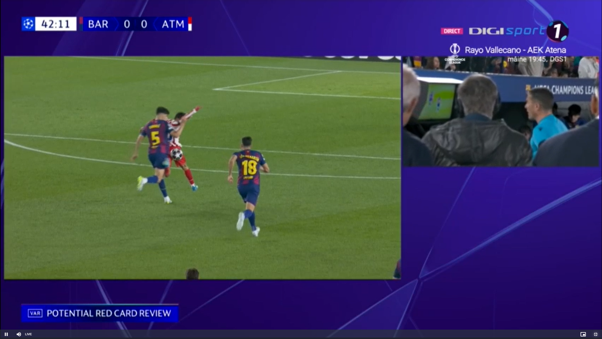 Barcelona îl reclamă la UEFA pe Istvan Kovacs și cere înregistrarea dialogului din camera VAR!