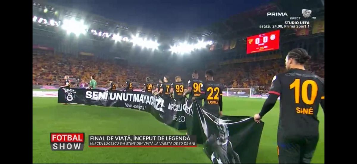 Galatasaray, omagiu pentru Mircea Lucescu la meciul cu Goztepe