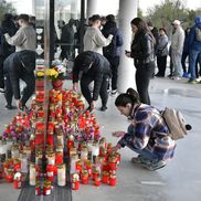 Imagini de la priveghiul lui Mircea Lucescu la Arena Națională // Foto: Cristi Preda