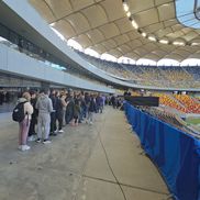 Imagini de la priveghiul lui Mircea Lucescu pe Arena Națională