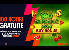 100 de premii a câte 100 de Rotiri Gratuite pe Betano Social