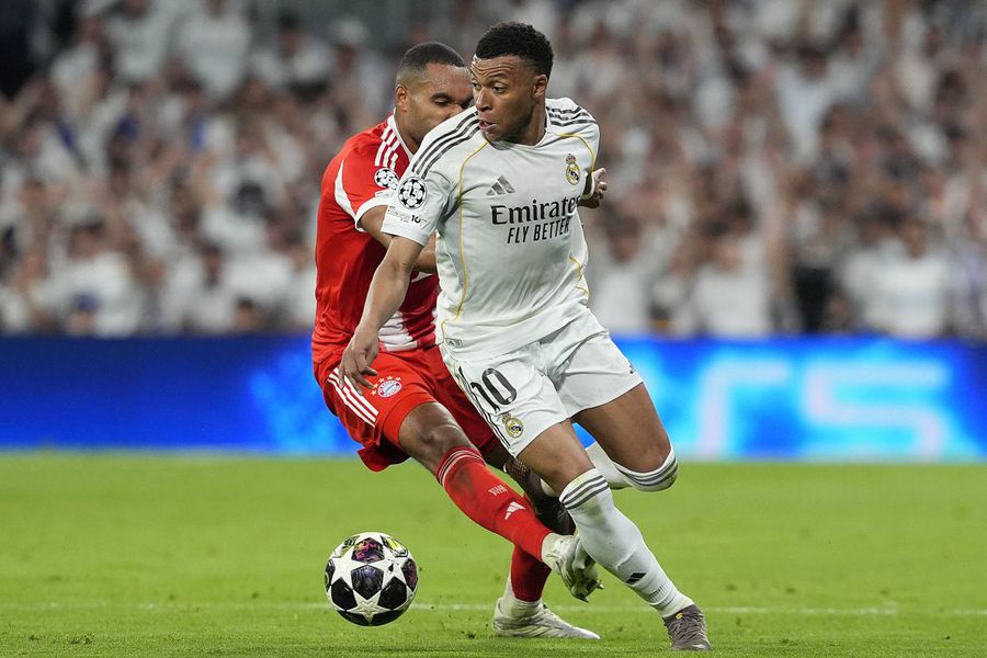 Faultul lui Jonathan Tah asupra lui Kylian Mbappe / Foto: Imago Arbeloa și Tchouameni tună împotriva lui Michael Oliver: „N-am înțeles” » Nemții văd penalty la Olise