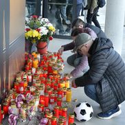 Imagini de la priveghiul lui Mircea Lucescu la Arena Națională // Foto: Cristi Preda