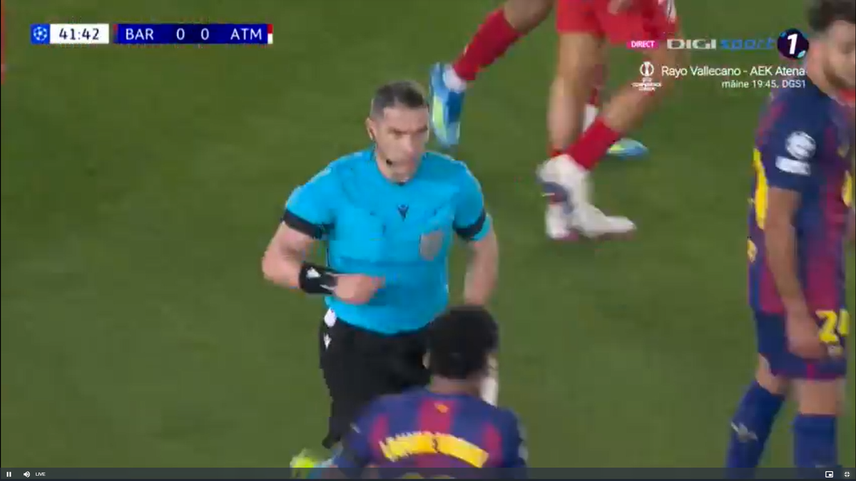 Istvan Kovacs, salvat de VAR în Barcelona - Atletico Madrid