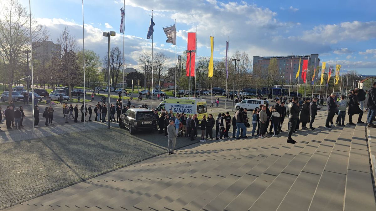 Sicriul cu trupul lui Mircea Lucescu, depus la Arena Națională