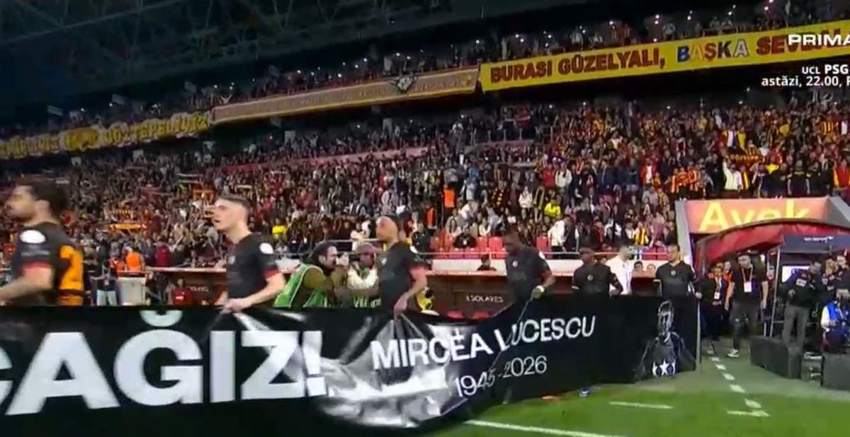 Galatasaray, omagiu pentru Mircea Lucescu la meciul cu Goztepe