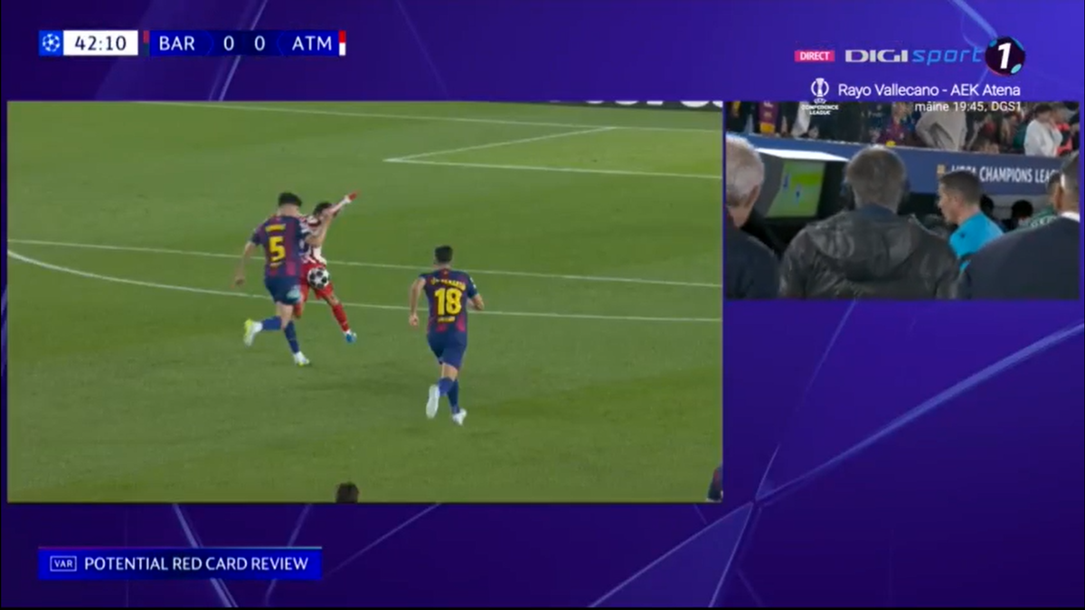 Istvan Kovacs, salvat de VAR în Barcelona - Atletico Madrid