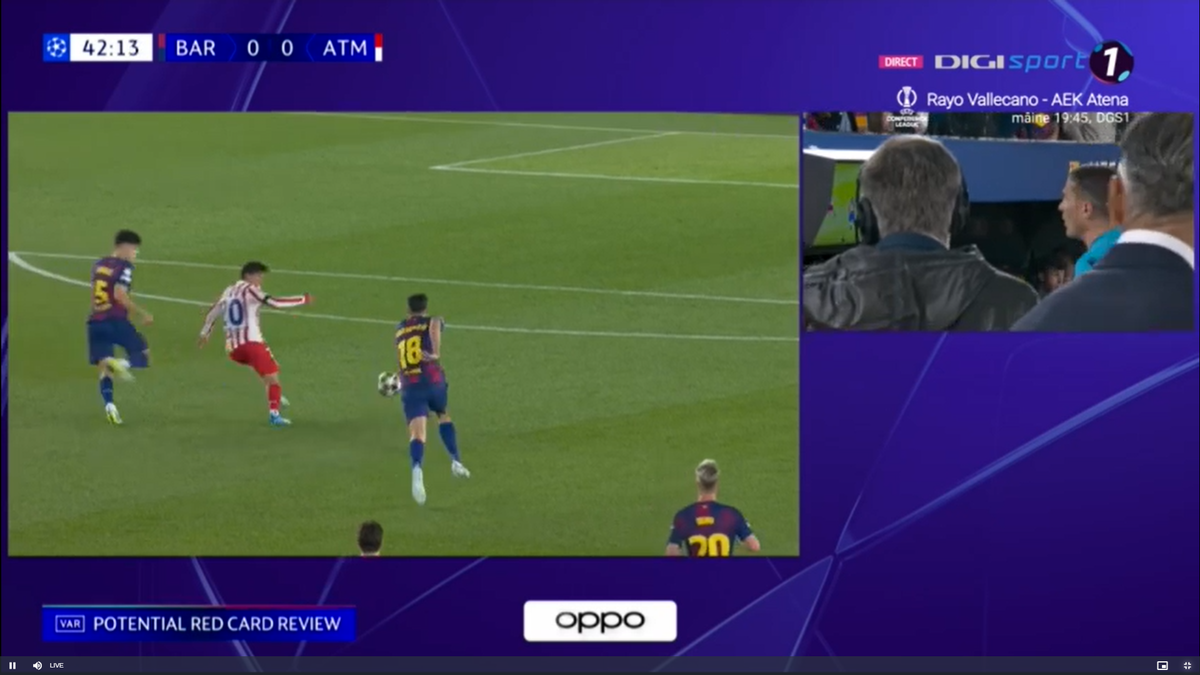 Istvan Kovacs, salvat de VAR în Barcelona - Atletico Madrid