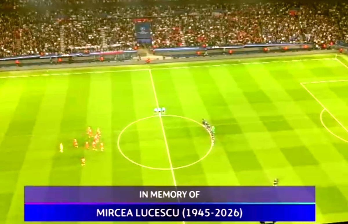 Scene impresionante în UCL la Barcelona și Paris, în memoria lui Mircea Lucescu