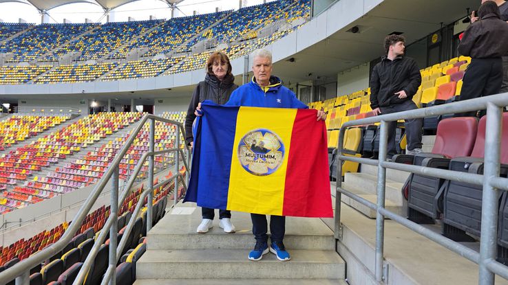 Imagini de la priveghiul lui Mircea Lucescu pe Arena Națională