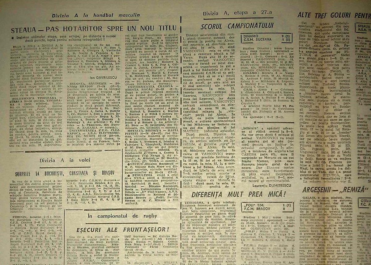 RETRO GSP. Ziua în care Vaișcovici intra în istoria lui Dinamo. Și a fotbalului românesc postbelic. „Ce-ai, mă, diaree? Nu te mai oprești?”