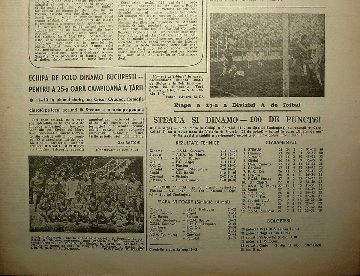 RETRO GSP. Ziua în care Vaișcovici intra în istoria lui Dinamo. Și a fotbalului românesc postbelic. „Ce-ai, mă, diaree? Nu te mai oprești?”