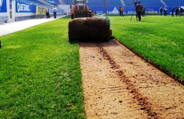 Gazonul pe noul stadion Steaua nu se mai pune acum, ci abia în septembrie »  De ce s-a amânat lucrarea cu 4 luni