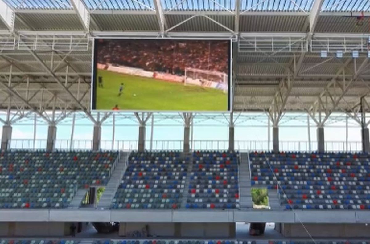 Stadionul Ghencea prinde contur! A fost montată și testată tabela de marcaj » Imagini senzaționale cu triumful Stelei de la Sevilla