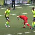 Arbitrul i-a făcut Stelei un penalty cadou. Captură TV Telekom Sport