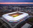 Stadionul Steaua, din Ghencea, surprins noaptea / FOTO: canpower.ro