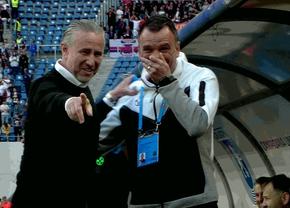 De ce a râs Laurențiu Reghecampf de Toni Petrea înainte de startul derby-ului CS Universitatea - FCSB