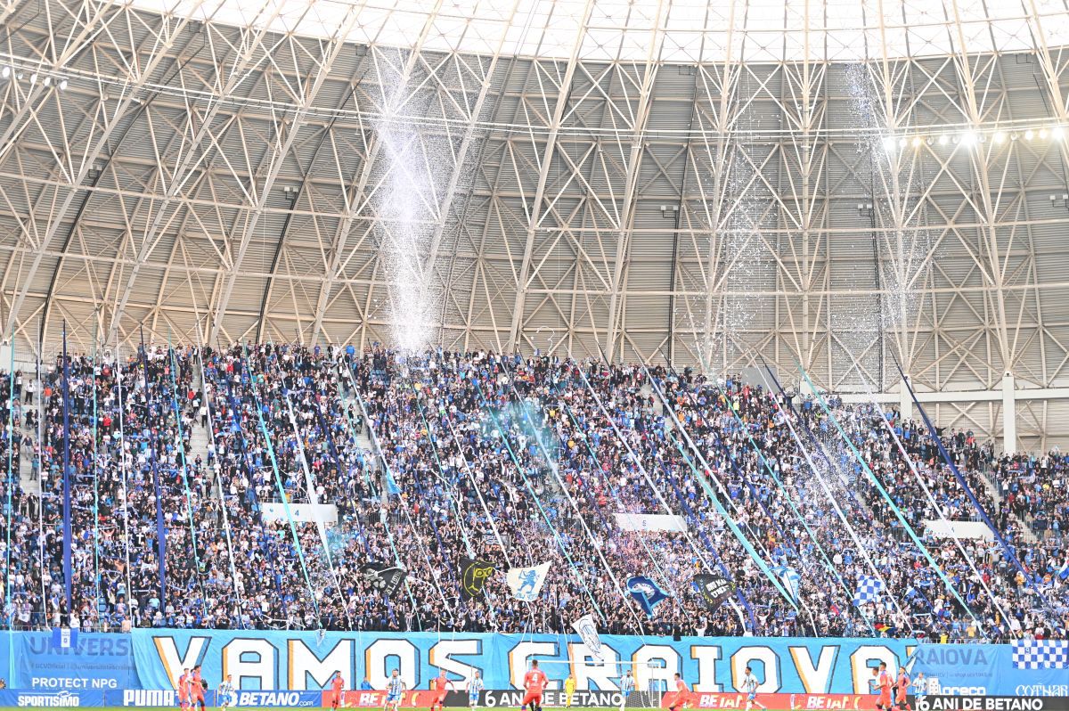 Maracanã oltenească! Atmosferă de mare derby pe „Olbmenco” la Universitatea Craiova - FCSB