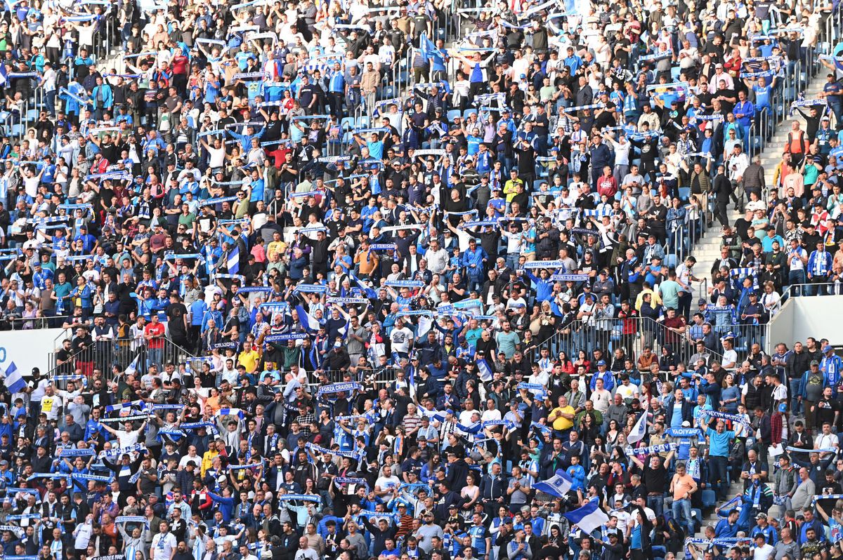 Atmosferă de vis la Universitatea Craiova - FCSB