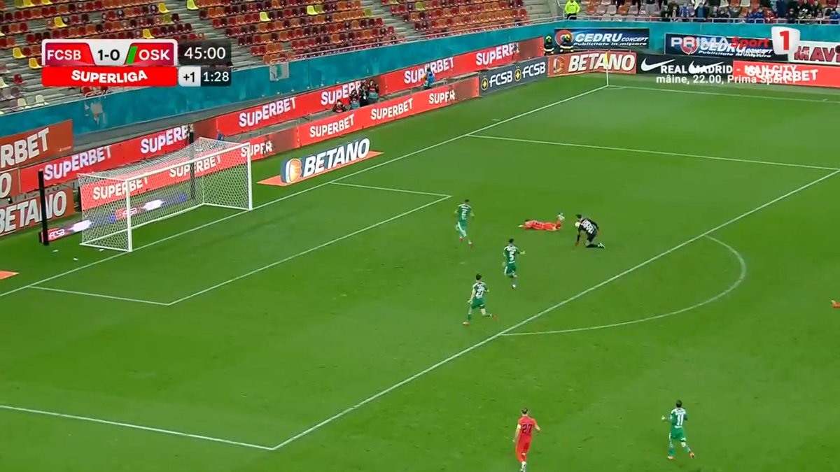 Două decizii controversate în momentele-cheie din FCSB - Sepsi » Ce s-a întâmplat la primul gol și la penalty-ul primit de gazde