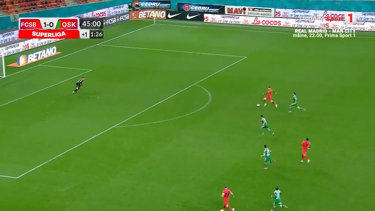 Două decizii controversate în momentele-cheie din FCSB - Sepsi » Ce s-a întâmplat la primul gol și la penalty-ul primit de gazde