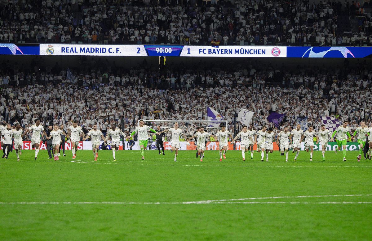 Real Madrid, în finala Champions League » Imagini fabuloase cu sărbătoarea de pe „Santiago Bernabeu”