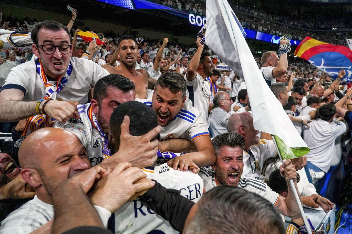 Real Madrid, în finala Champions League » Imagini fabuloase cu sărbătoarea de pe „Santiago Bernabeu”