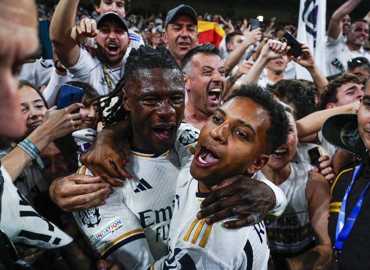 Real Madrid, în finala Champions League » Imagini fabuloase cu sărbătoarea de pe „Santiago Bernabeu”