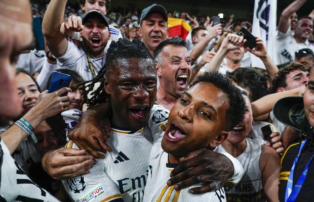 Real Madrid, clubul miracolelor! Imagini FABULOASE: starurile lui Ancelotti au urcat în peluză după meci, scene dezlănțuite pe „Bernabeu” » 40 de fotografii pentru istorie