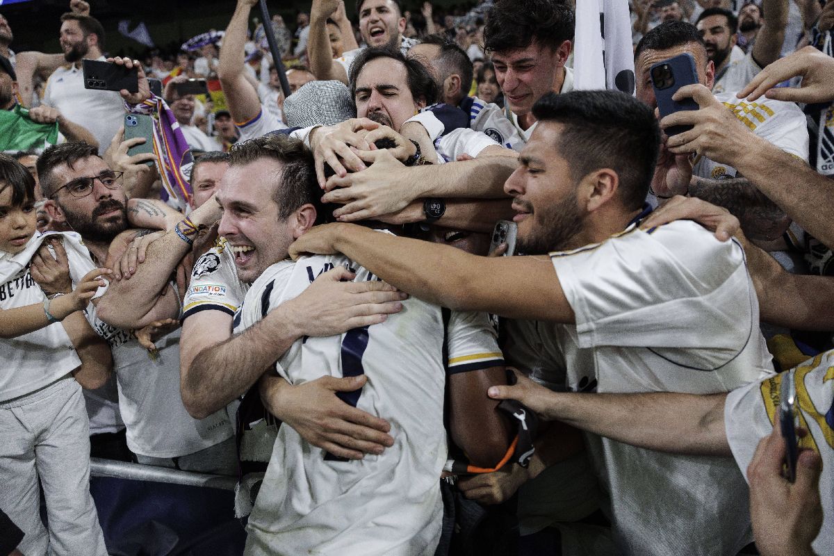 Real Madrid, în finala Champions League » Imagini fabuloase cu sărbătoarea de pe „Santiago Bernabeu”