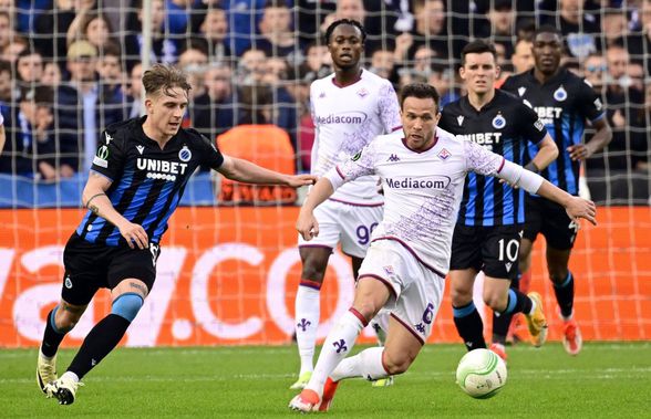 Club Brugge - Fiorentina se joacă acum! S-a deschis scorul!