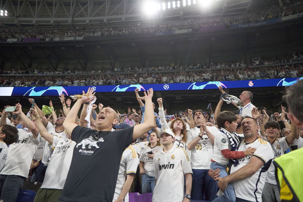 Real Madrid, în finala Champions League » Imagini fabuloase cu sărbătoarea de pe „Santiago Bernabeu”