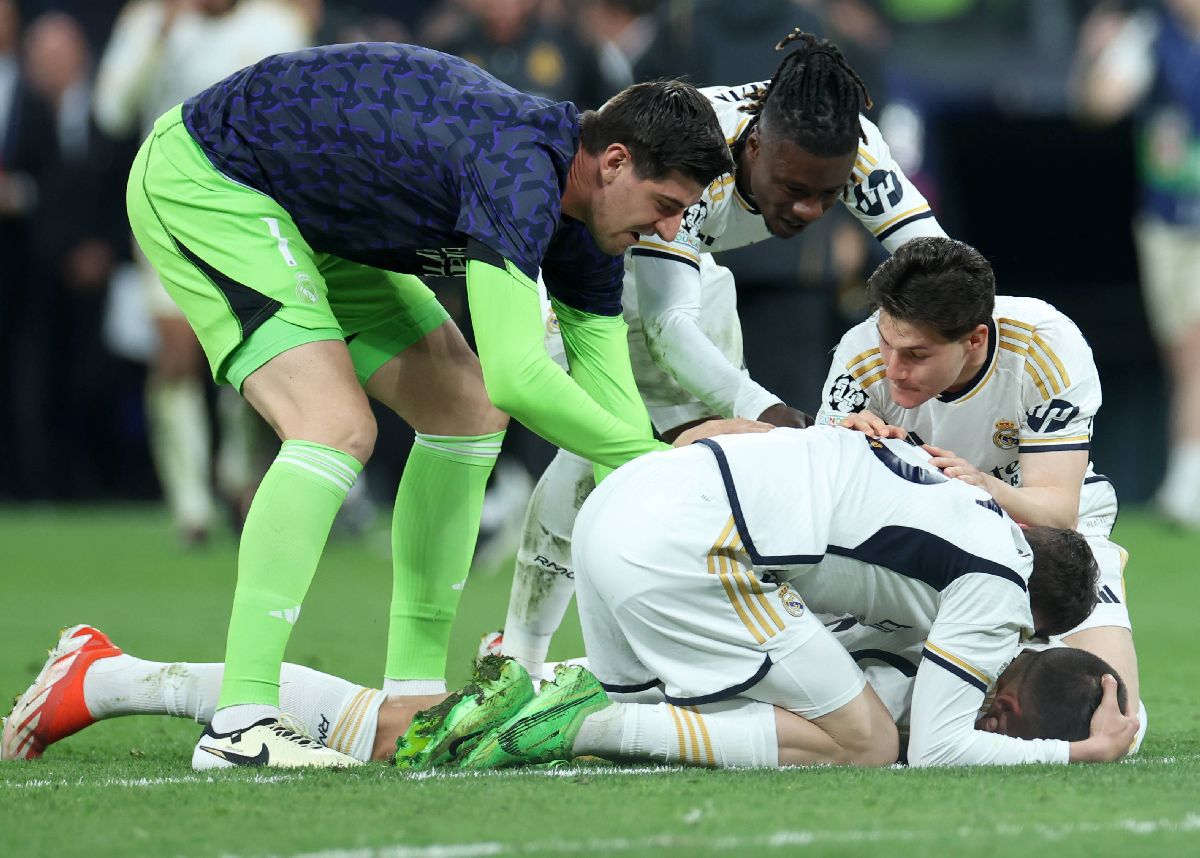 Real Madrid, în finala Champions League » Imagini fabuloase cu sărbătoarea de pe „Santiago Bernabeu”