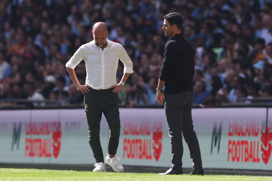 Pep Guardiola și Mikel Arteta / Foto: Imago Pep Guardiola, ironic înainte de Arsenal - Manchester City
