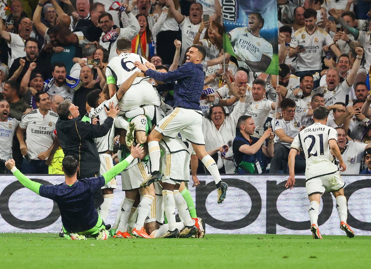 Real Madrid, în finala Champions League » Imagini fabuloase cu sărbătoarea de pe „Santiago Bernabeu”