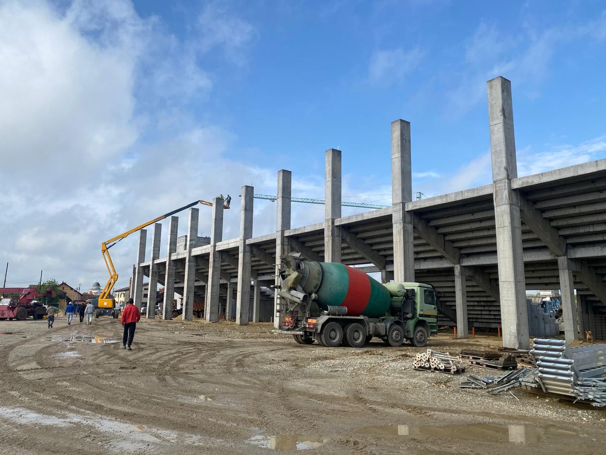Stadionul din vestul României, care costă 23.000.000 de euro, prinde contur » Lucrările vor fi finalizate în 2026