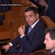 Prima dezbatere între George Simion și Nicușor Dan / FOTO: Capturi TV @Antena 3
