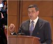 Prima dezbatere între George Simion și Nicușor Dan / FOTO: Capturi TV @Euronews