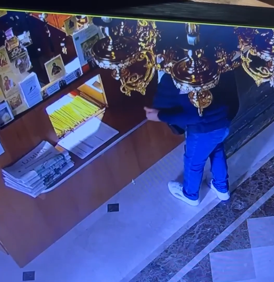 Foto: Captură Gândul Scandalos: cutia milei, furată dintr-o biserică din Sectorul 1! Câți bani a găsit în ea păcătosul de 61 de ani