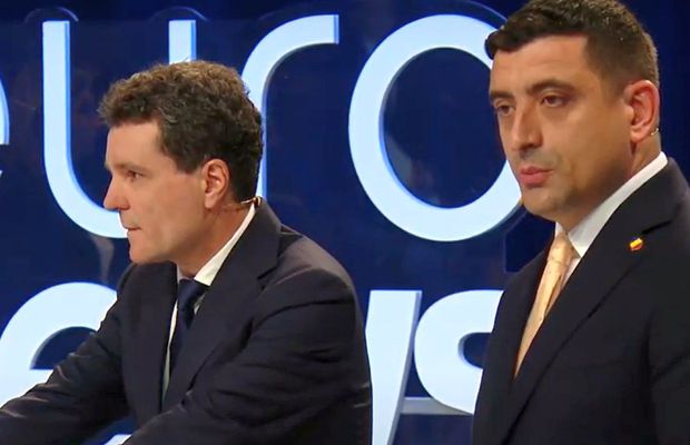 Momentul în care dezbaterea dintre Nicușor Dan și George Simion a deviat spre stadioane: „Când galeriile scandau acele lozinci, erați pe-acolo?”