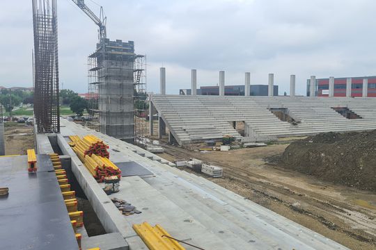 Stadionul „Eroii Timișoarei” / foto: Facebook